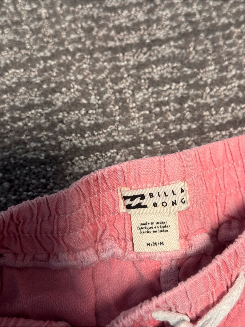 Billabong Women's Pink Drawstring Lounge Shorts - Picture 4 of 4